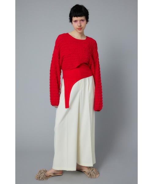 ニット セーター Wave hem knit tops　ウェーブヘムニットトップス レディース HeRIN.CYE ニット セーター Wave hem knit tops ウェーブヘム