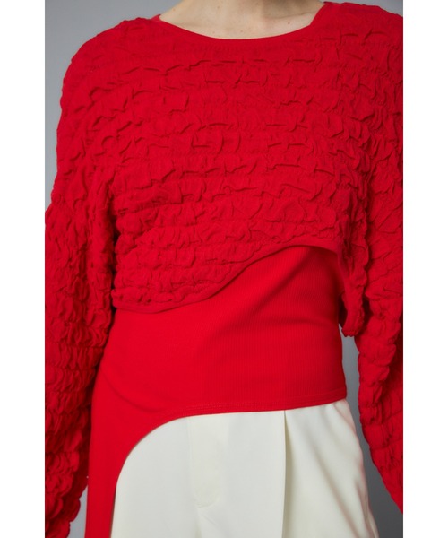 ニット セーター Wave hem knit tops　ウェーブヘムニットトップス レディース HeRIN.CYE ニット セーター Wave hem knit tops ウェーブヘム