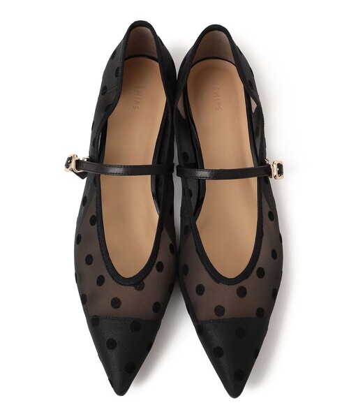 関税,送料無料 TORY BURCH シアードットメリージェーンパンプス SHIPS パンプス シアー ドット ポインテッド メリージェーン