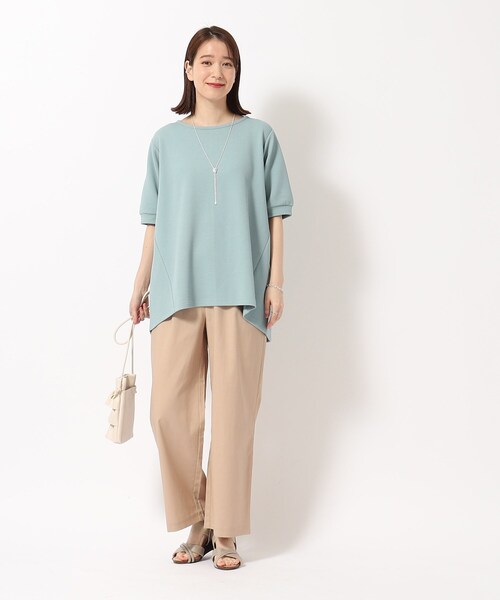 SHOO・LA・RUE パンツ 「洗える」大人の上品カジュアル リネン混