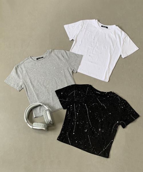 tシャツ ラメプリントTシャツ レディース 35周年ラメプリントTシャツ – PIXIUM