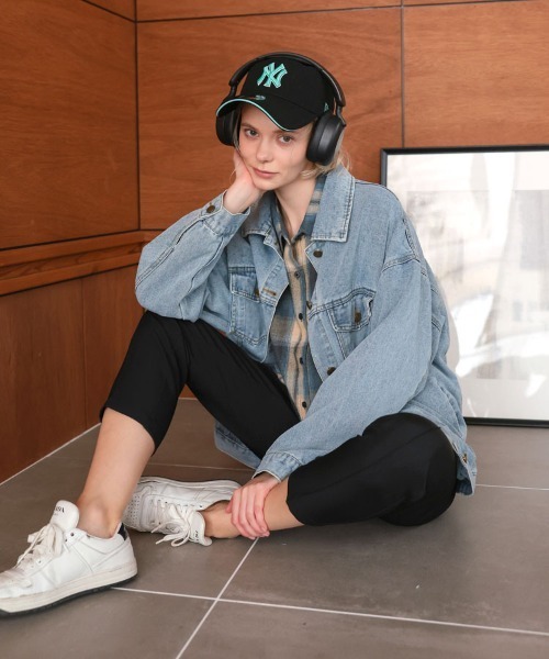 DONOBAN（ドノバン） スラックス パンツ フロッキードットパンツ