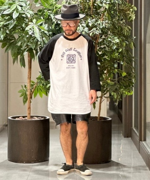 BILL WALL LEATHER（ビルウォールレザー） tシャツ Logo Baseball Tee