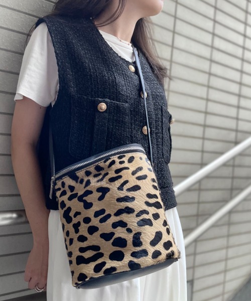 Scrap Book ショルダーバッグ バッグ 「MARCO MASI」ハラコ筒