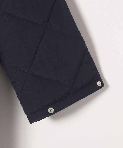 SHIPS any ノーカラーコート コート any: 「撥水加工」中綿 クルー