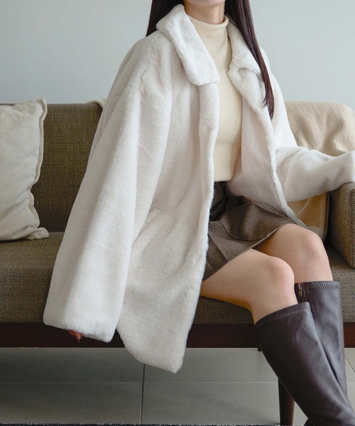 Ambre Neige（アンブルネージュ） アウター フェイクファーコート/WEB