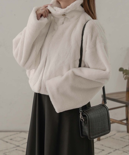 ［新品未使用］Neigeネージュ　コート Ambre Neige（アンブルネージュ） アウター フェイクファーコート/WEB