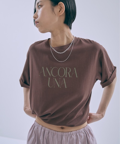 tシャツ Logo Printed Tee レディース