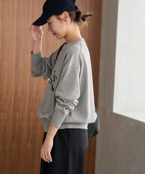 ニット セーター 「追加」コットンカシミヤロゴニット レディース JOURNAL STANDARD relume ニット セーター 「追加2」コットン