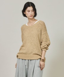 23SS Curensology リネンテープヤーンニットプルオーバー　フリー Curensology（カレンソロジー）の「Curensology(カレンソロジー