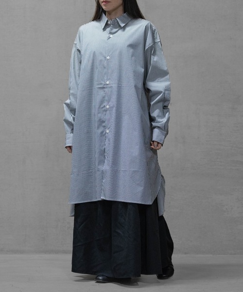 Naive magic シャツ 「a」「新色追加」ポリエステルブロード 長袖