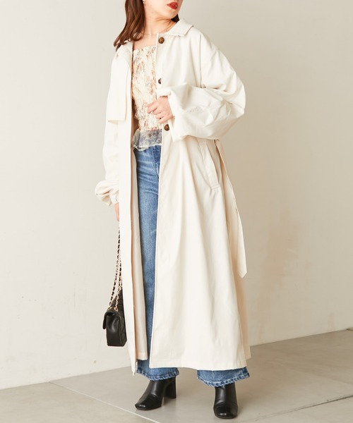 Chico（チコ） ステンカラーコート FREE ライトベージュ レディース