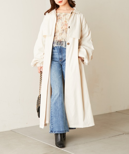 Chico（チコ） ステンカラーコート FREE ライトベージュ レディース