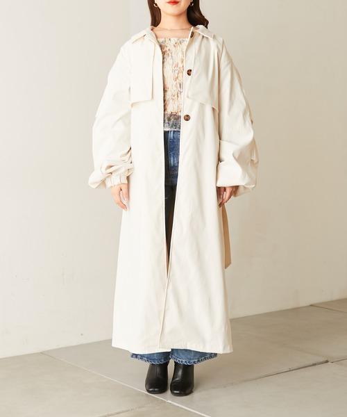 Chico（チコ） ステンカラーコート FREE ライトベージュ レディース