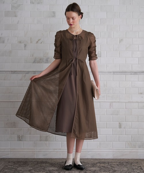 BONLECILL noir ドレス 「BONLECILL noir」2wayチェック柄W