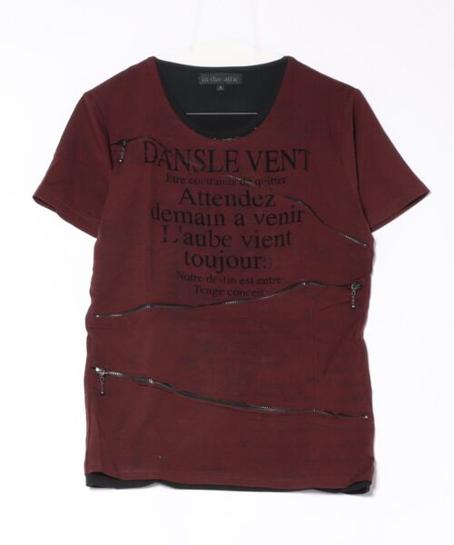 in the attic（インジアティック） tシャツ 「in the attic」ZIP