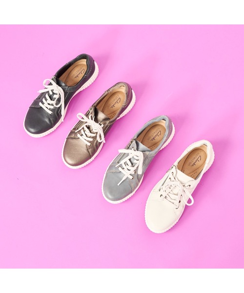Clarks スニーカー キャロラインジャナ レディース ホワイト Clarks スニーカー Caroline Janna / キャロラインジャナ