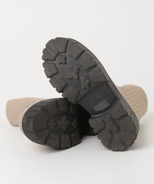 「minia」 ショートブーツ M ベージュ レディース_画像3