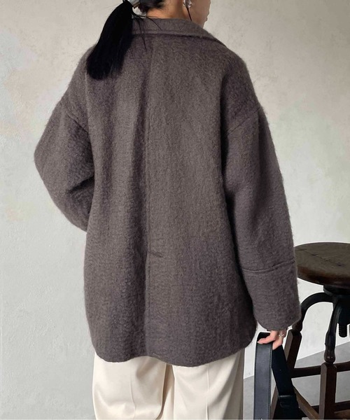 「Thevon」 ピーコート FREE ブラック レディース_画像2