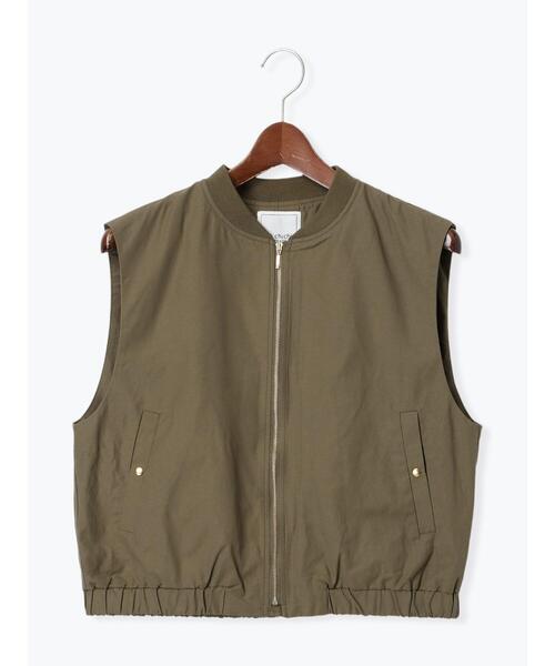 ベスト ジレ MA-1ショートベスト「2025spring catalog item」 レディース Te chichi TERRASSE ベスト ジレ MA-1ショートベスト