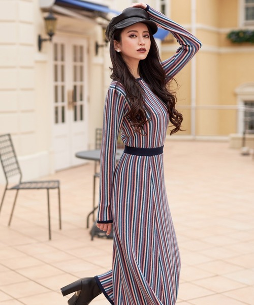 「emiriawiz」 ニットワンピース MEDIUM ピンク レディース_画像3