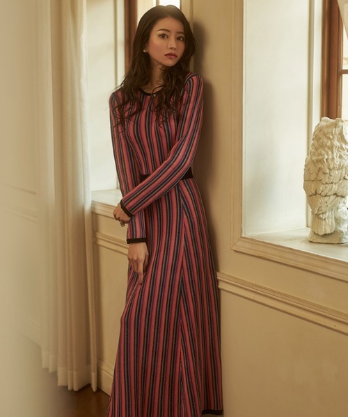 「emiriawiz」 ニットワンピース MEDIUM ピンク レディース_画像6