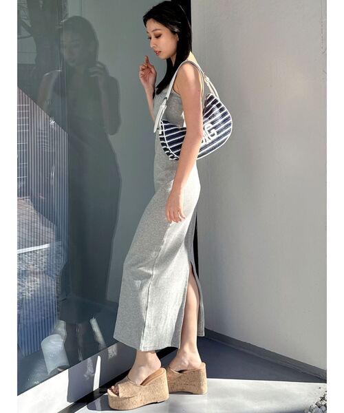 【新品未使用】GYDA キャミワンピ GYDA ワンピース gyda bicolor ニットキャミワンピース