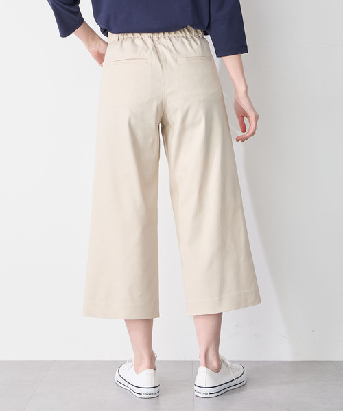 プリーツクロップドパンツ Petit Honfleur スラックス パンツ 「2025春夏」ストレッチ