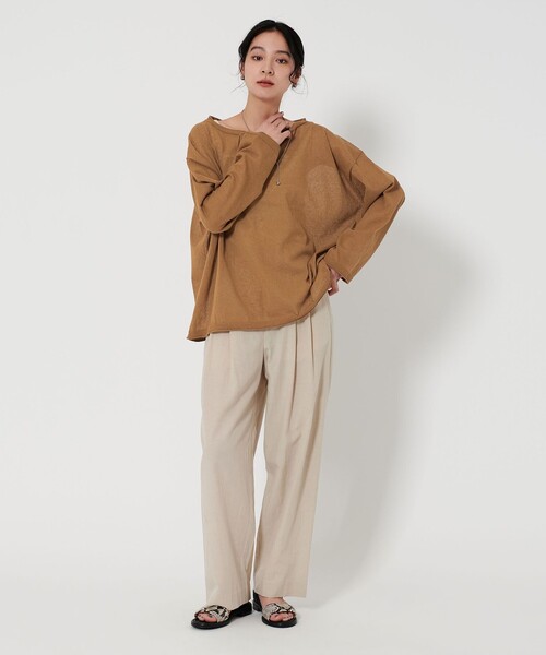 訳あってお買い得！30～80％OFF BEAUTY＆YOUTH ルーズ シアー セーター ニット ARROWS UNITED トップス