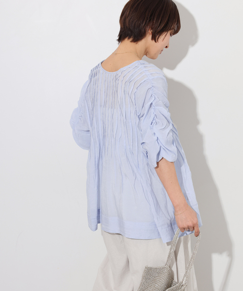 【TORRAZZO DONNA】シアータック５分２ｗａｙブラウス Torrazzo Donna（トラッゾドンナ）の「シアータック5分2way