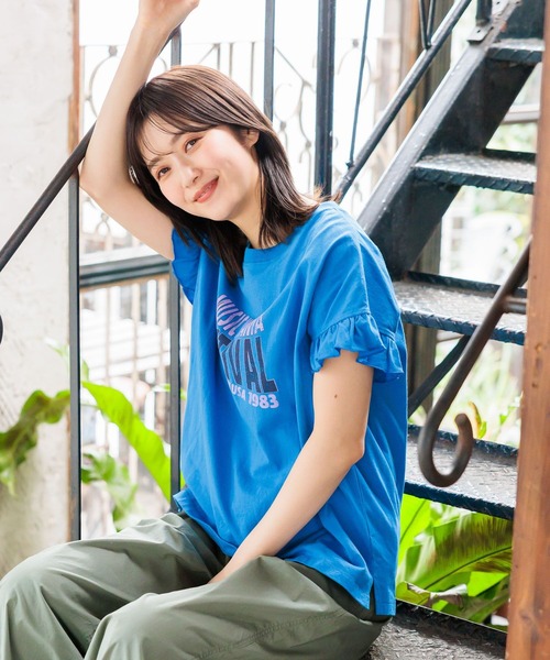 niko and… 「niko and」 半袖カットソー LARGE グレー
