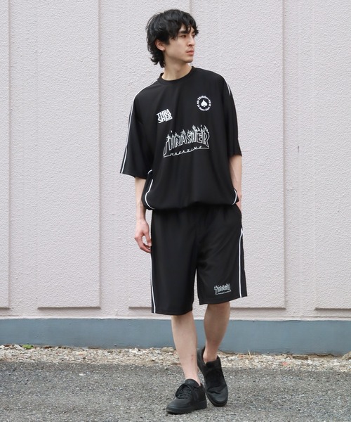 【未使用/美品】URBS別注 SFC SSゲームシャツ XXL 日本製 THRASHER（スラッシャー） tシャツ 「THRASHER/スラッシャー」オーバー
