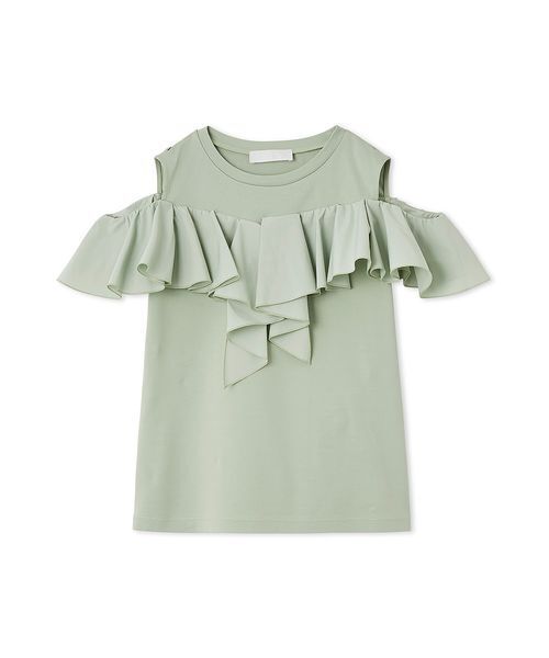 新品未使用タグ付き♡セルフォード　フリル付きパフスリーブ白トップス SALE／50%OFF】CELFORD ラッフルフリルカットソー セルフォード