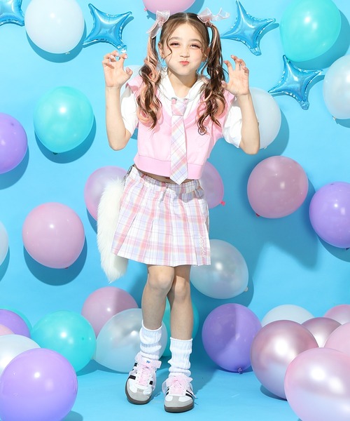 BABYDOLL（ベビードール） パーカー ネクタイ付きショート丈パーカー