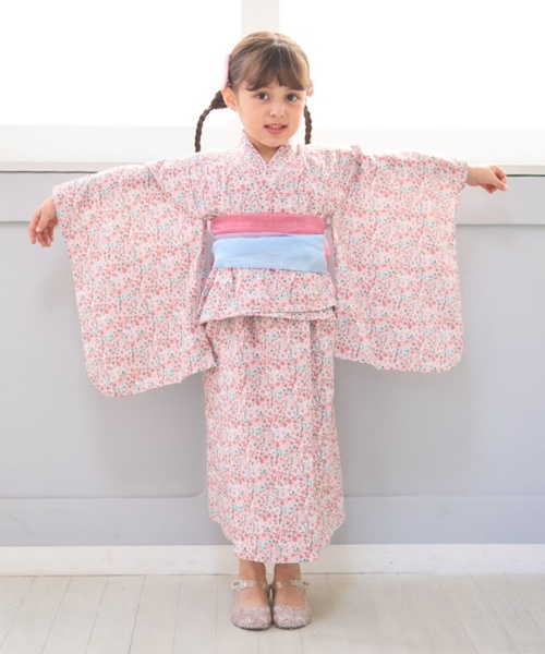 浴衣 「浴衣」簡単着付け♪柄アソート・2wayセパレートタイプ(帯2枚 