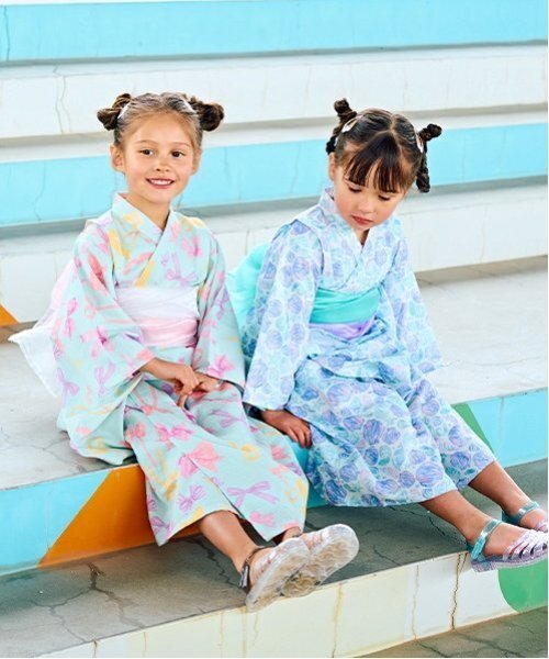 浴衣 「浴衣」簡単着付け♪柄アソート・2wayセパレートタイプ(帯