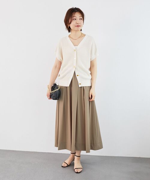 le.coeur blanc（ルクールブラン） ニット セーター ペーパーヤーン畦