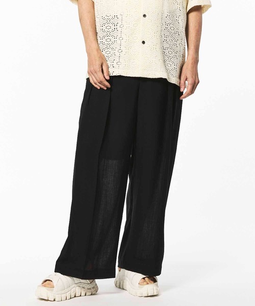 MAISON SPECIAL パンツ 「UNISEX」Triacetate Prime-Wide Pants