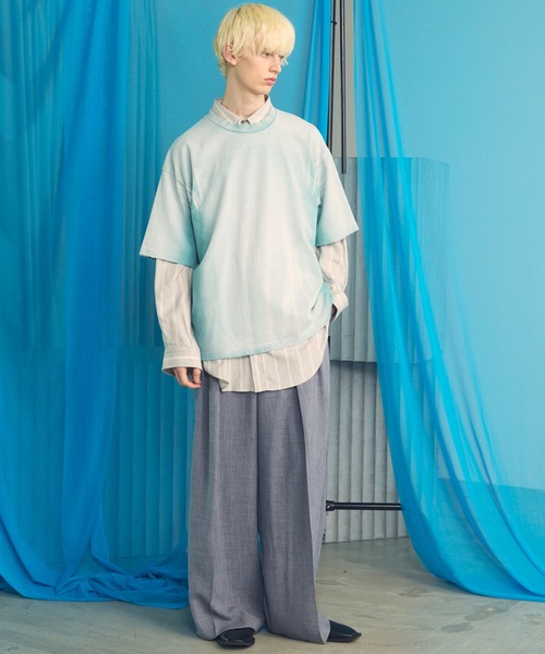 【超美品】kolor 21AW ワイドパンツ スラックス 3 MAISON SPECIAL（メゾンスペシャル） ワイドパンツ スラックス