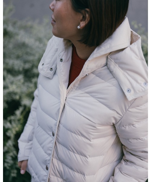 「Vincent et Mireille」 ダウンコート 34 ネイビー レディース_画像5