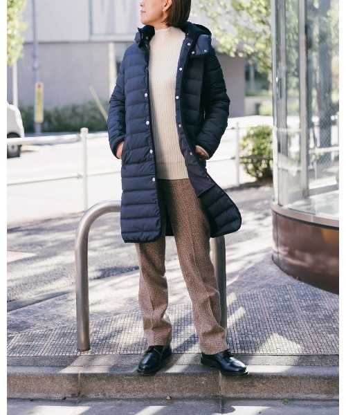 「Vincent et Mireille」 ダウンコート 34 ネイビー レディース_画像9