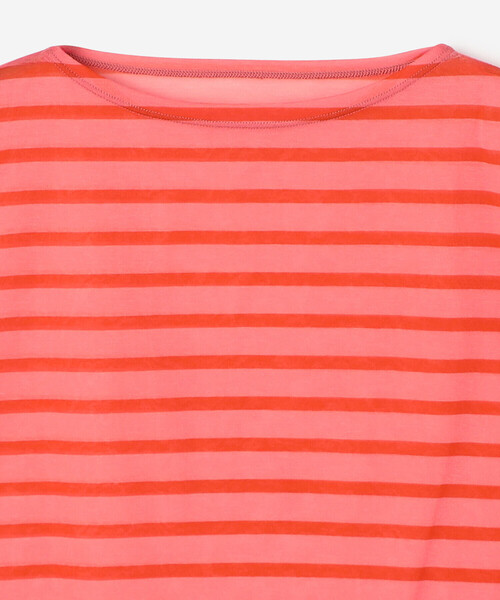 tシャツ ORCIVAL | シースルー ボートネックスリーブレスカットソー WOMEN レディース ORCIVAL tシャツ | シースルー ボートネックスリーブレス