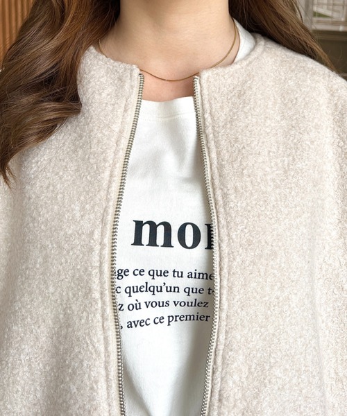 「moment+」 ブルゾン M ベージュ レディース_画像2