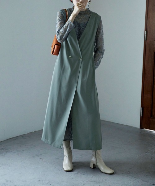 etoll. 「etoll.」 コンビワンピース M グレイッシュブルー レディース