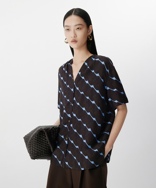 ブラウス シャツ Soft Geometry Shirt / ソフトジオメトリーシャツ レディース