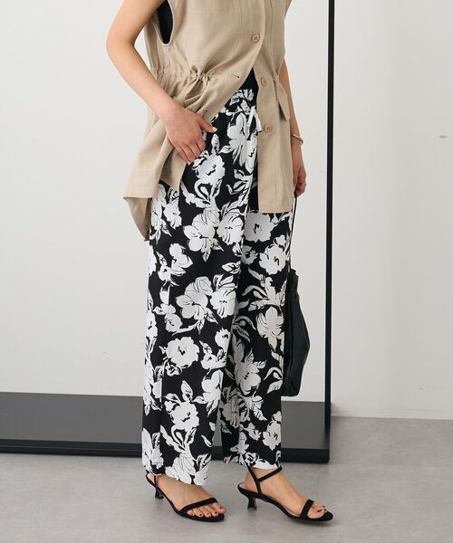 イッセイミヤケ　総柄ワイドパンツ CRAFT STANDARD BOUTIQUE パンツ レーヨン総柄ワイドパンツ レディース