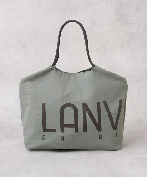 LANVIN en Bleu トートバッグ ロゴドロストトートバッグ レディース