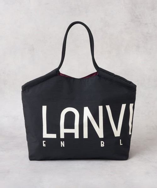 LANVIN en Bleu トートバッグ ロゴドロストトートバッグ レディース
