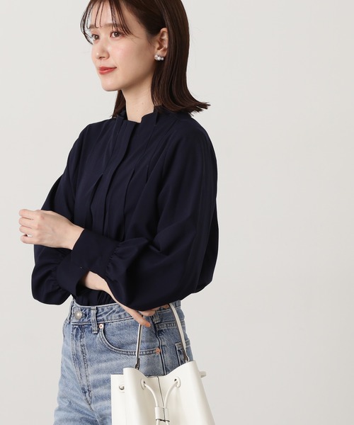 「N.（N. Natural Beauty Basic）」 長袖ブラウス MEDIUM ネイビー レディース