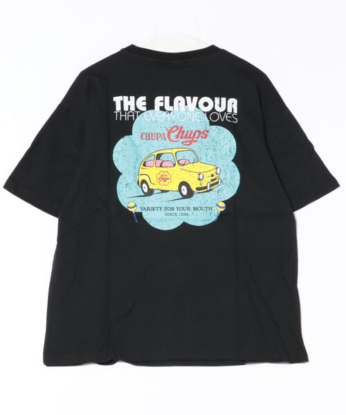 Chupa Chups両面ビッグプリントTシャツ　チュッパチャプス　袖プリント Chupa Chups両面ビッグプリントTシャツ チュッパチャプス 袖